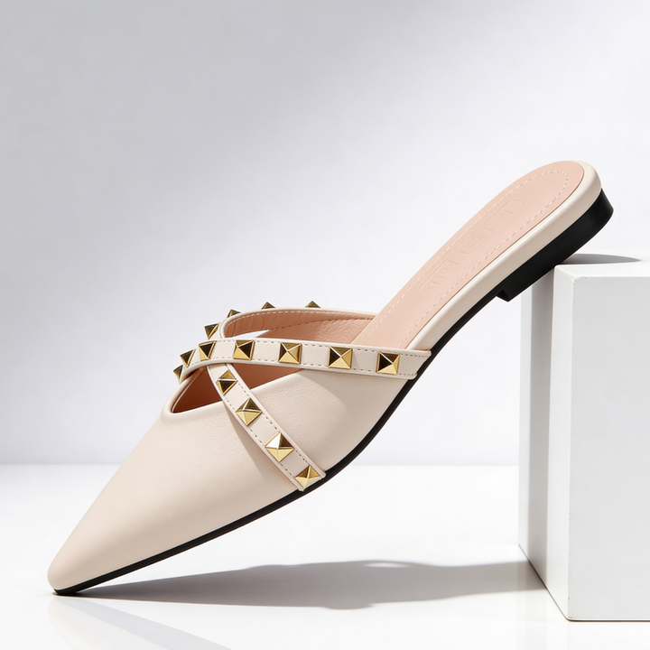 Odette Crossover Studded Sandals