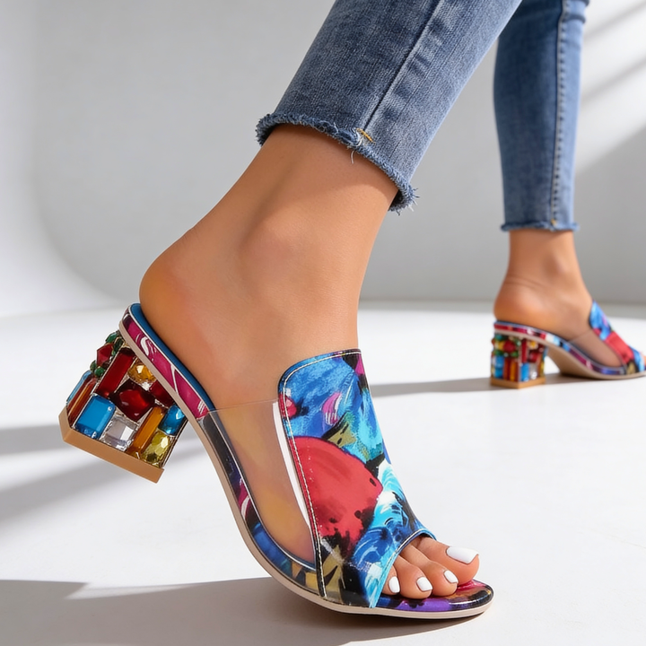 Odette Jewel Heel Slides