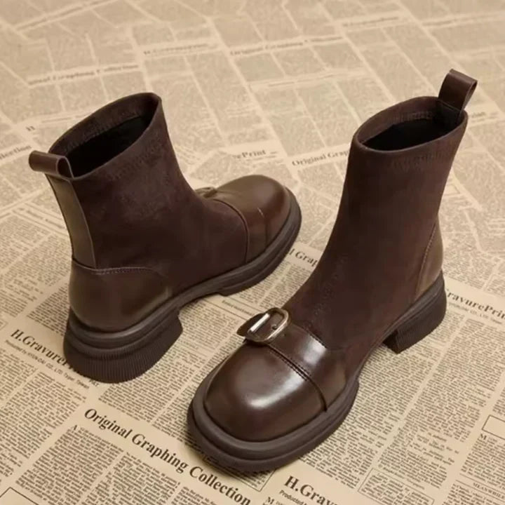 SCARLET – BUCKLE ANKLE BOOTS