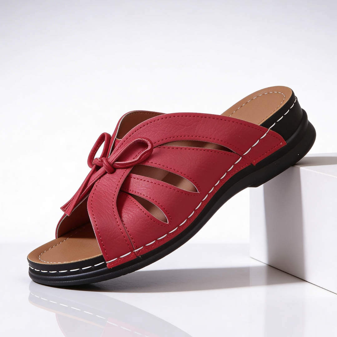 Odette Cushioned Bow Sandals