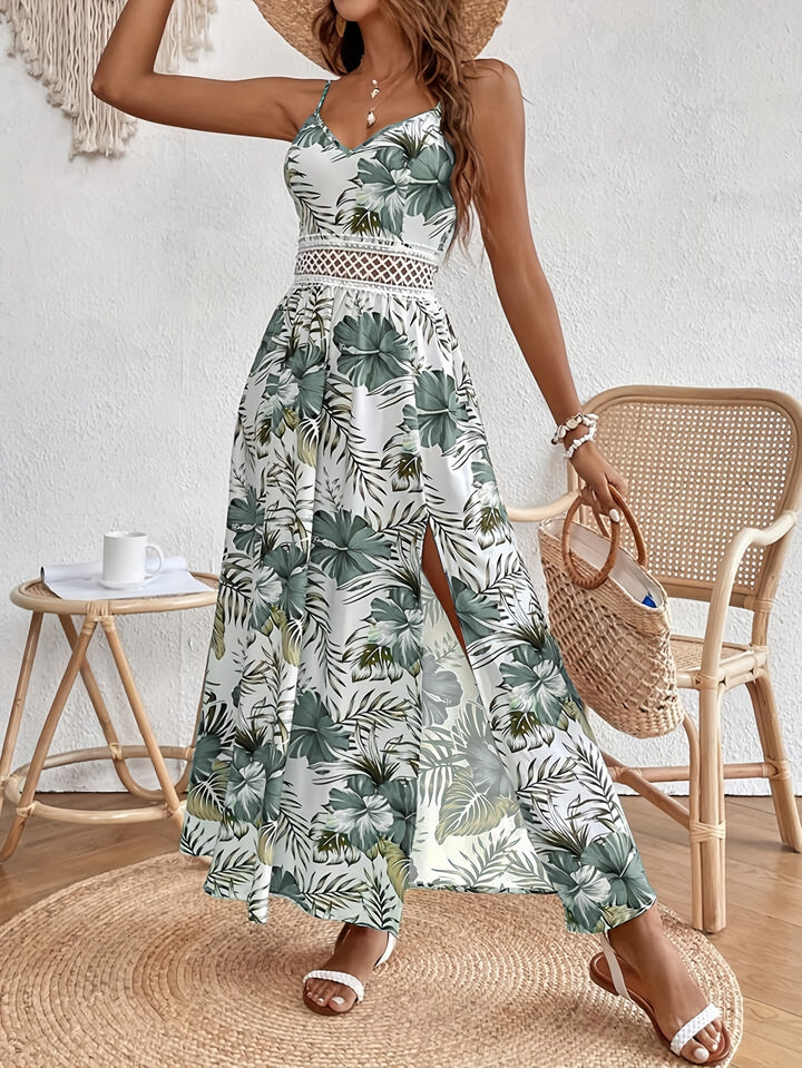 Aria | Floral Split Maxi Dress