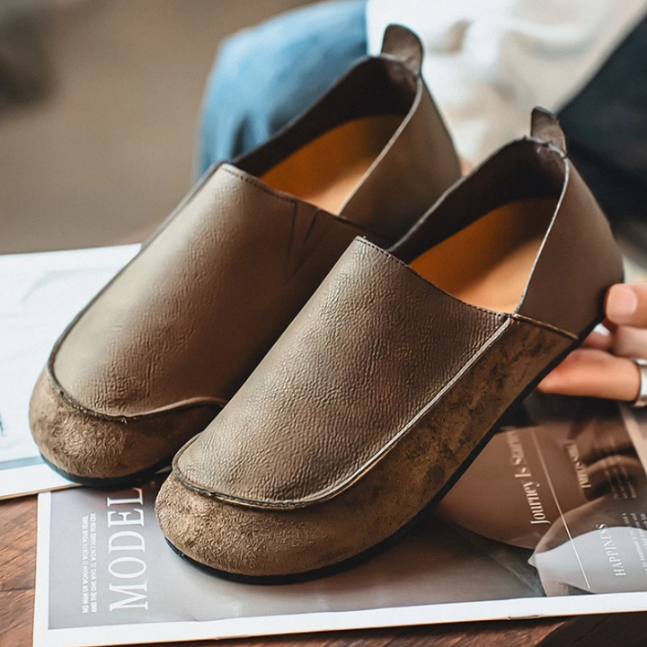 Harland | Suede Leather Slip On Loafers