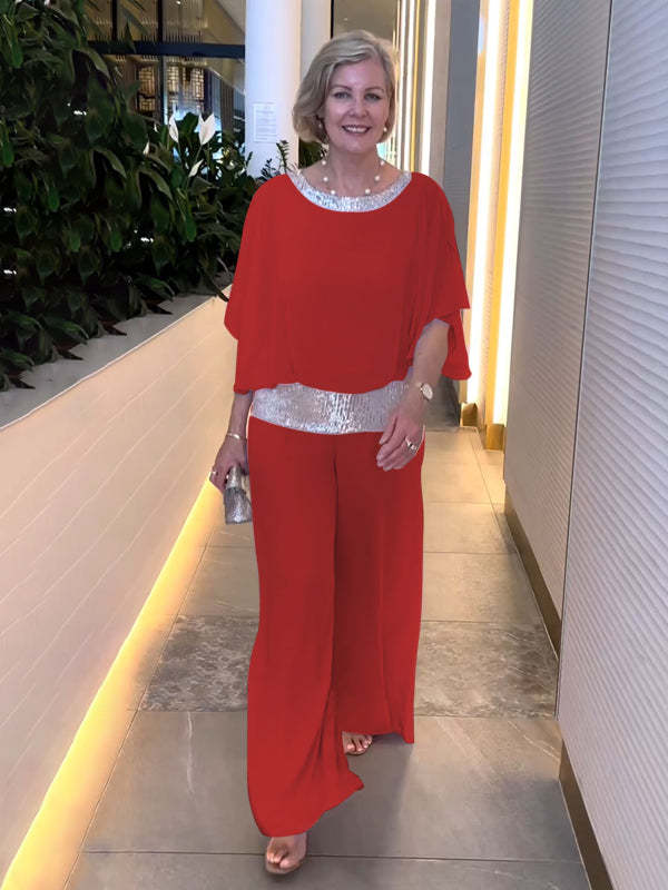 Nessa™ Classy Elegant Set | Relaxed Top and Wide-Leg Trousers