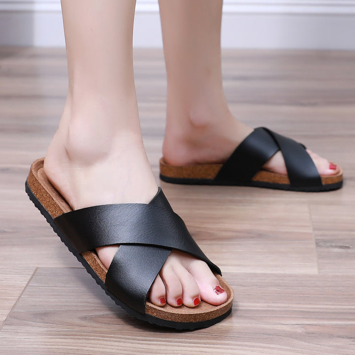 Clara | Comfortable Cork Slip-On Slippers