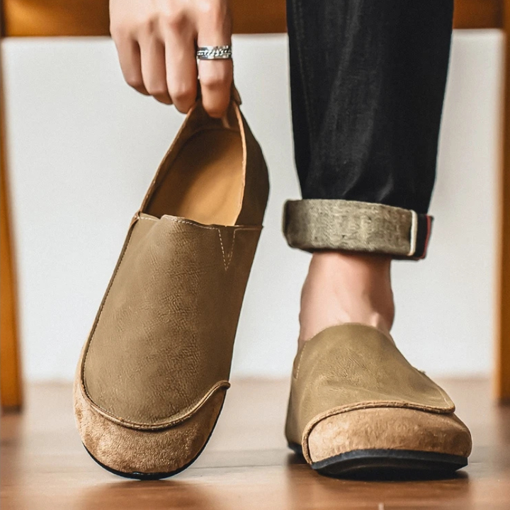 Harland | Suede Leather Slip On Loafers