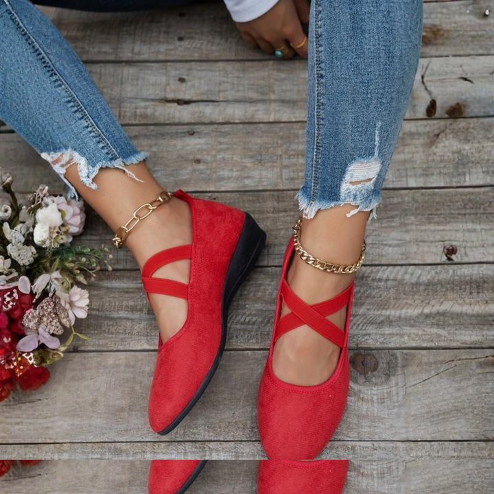 Liora | Elegant Wedge Ballet Flats