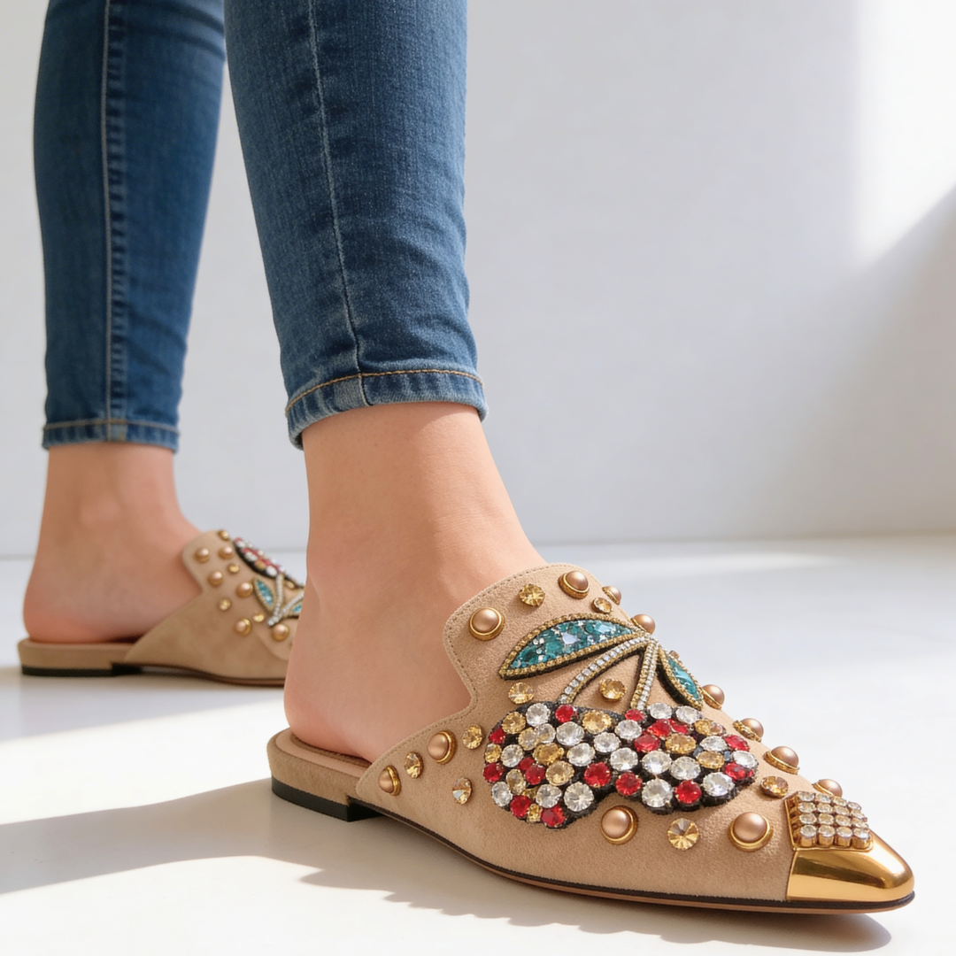 Odette Cherry Belle Slip-On's