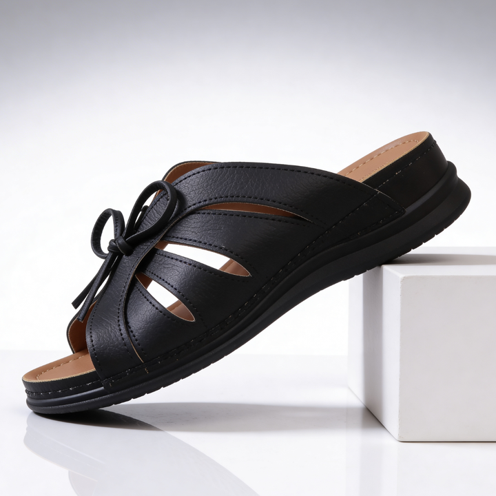 Odette Cushioned Bow Sandals