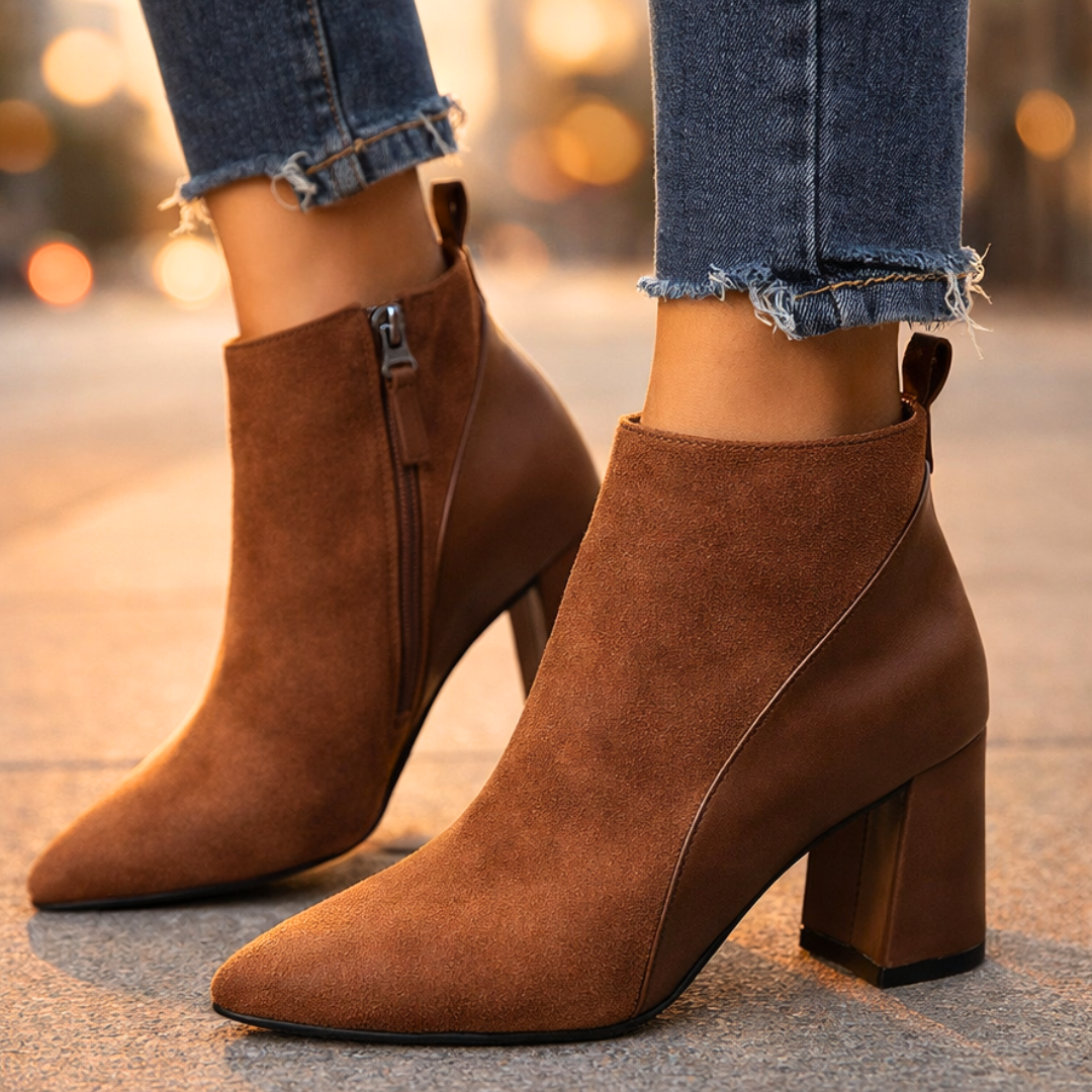 Odette Suede Ankle Boots