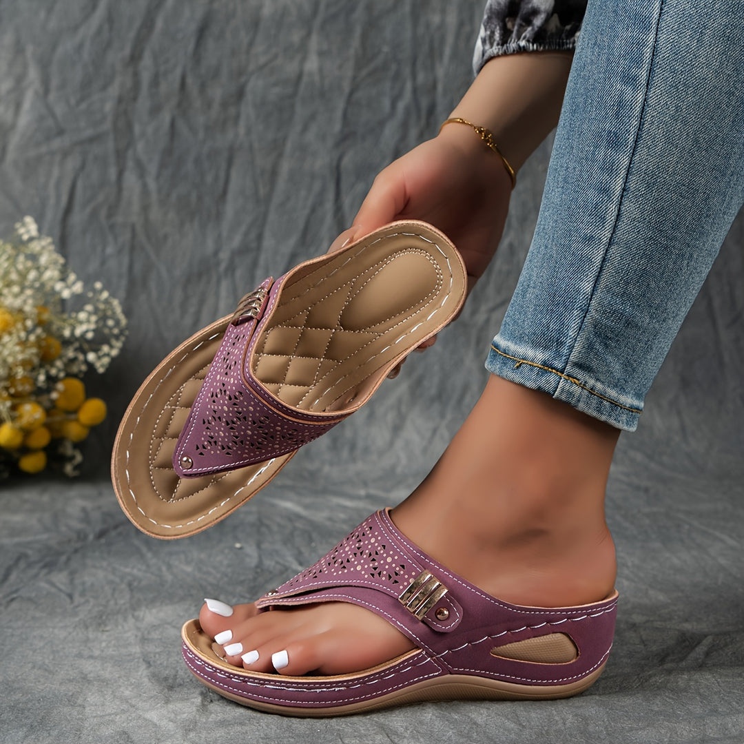 Elara | Wedge Flip-Flops with Arch Support
