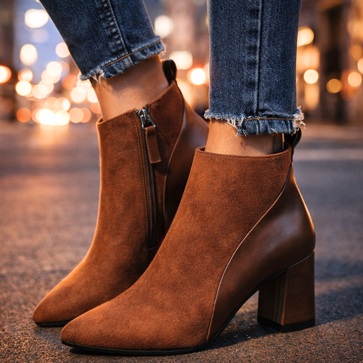Odette Suede Ankle Boots