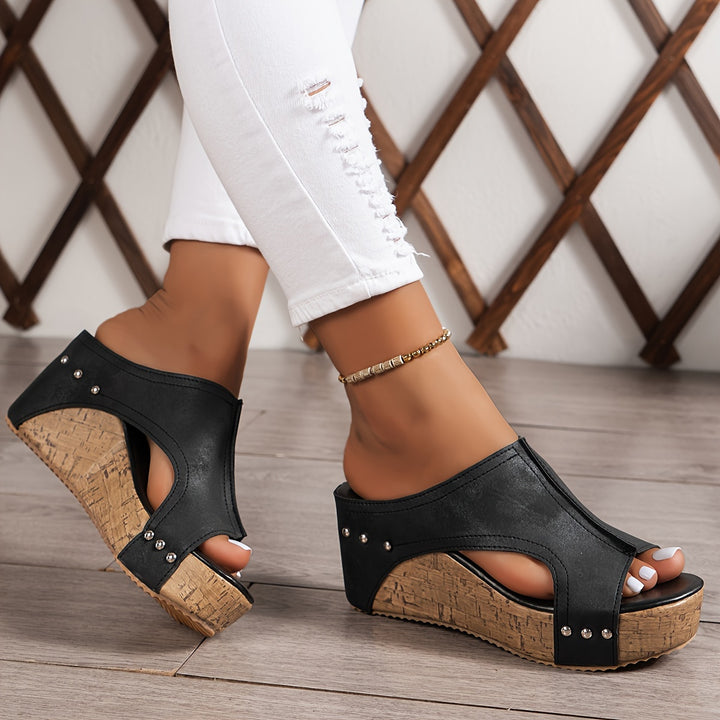 Vivienne | Retro Wedge Sandals
