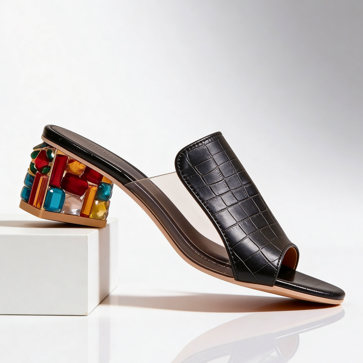 Odette Jewel Heel Slides