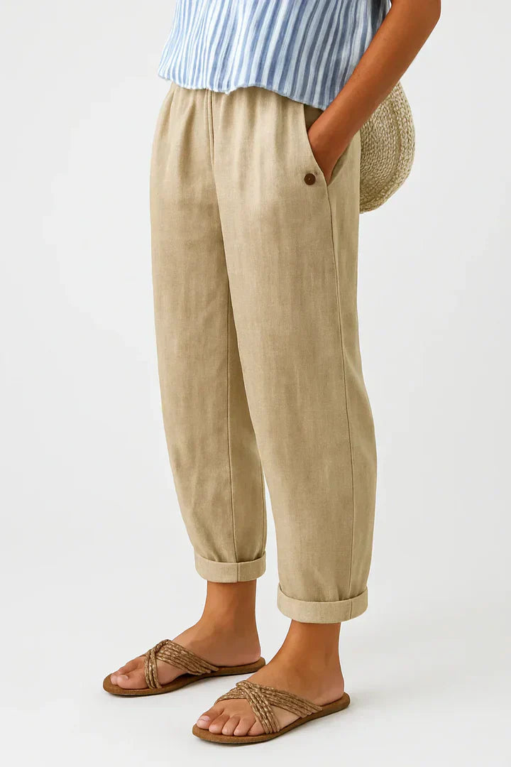 Romina | Linen Cotton Trousers