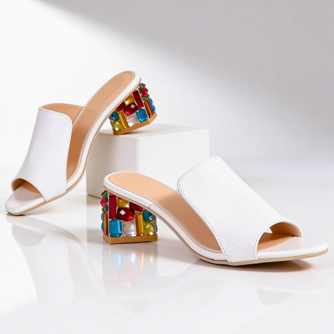 Odette Jewel Heel Slides