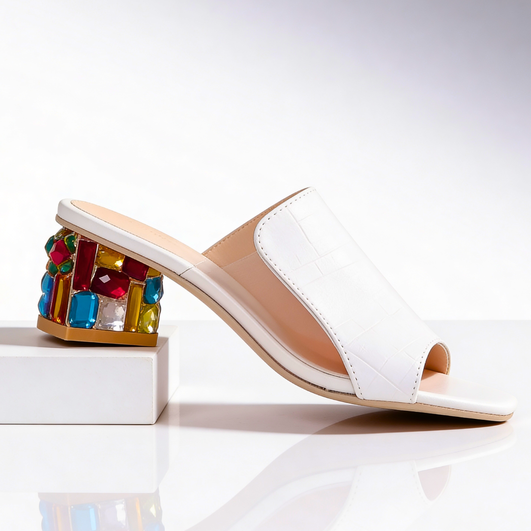Odette Jewel Heel Slides