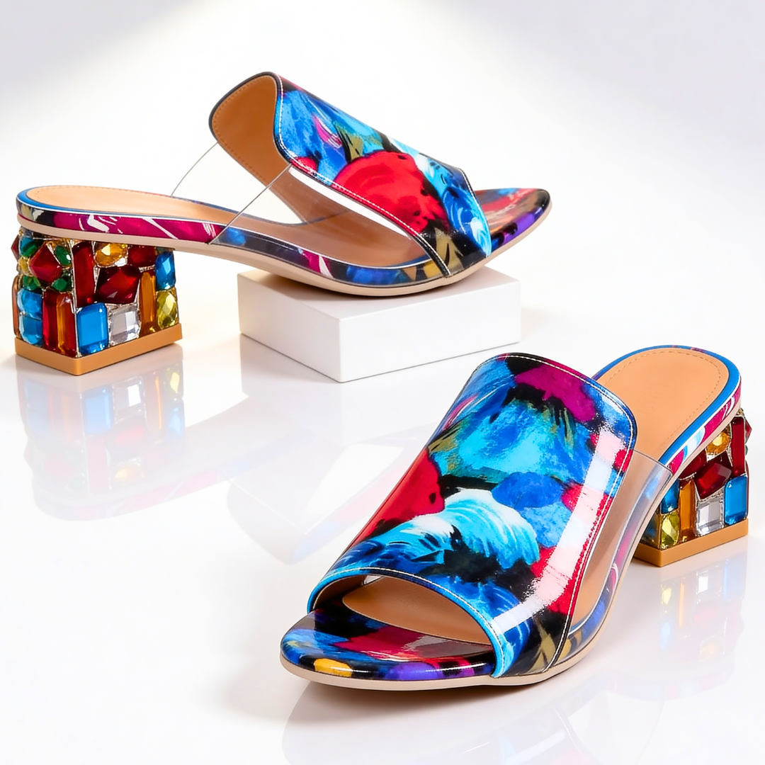 Odette Jewel Heel Slides
