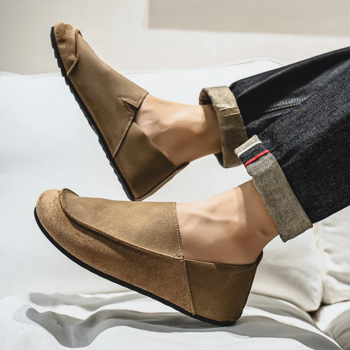 Harland | Suede Leather Slip On Loafers