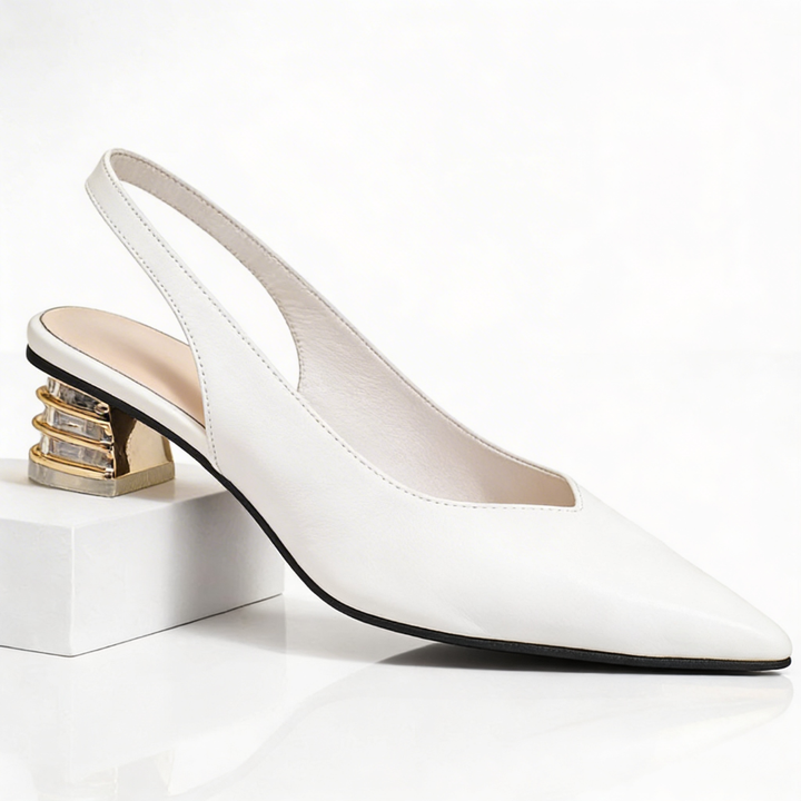 Odette Prism-Heel Slingbacks