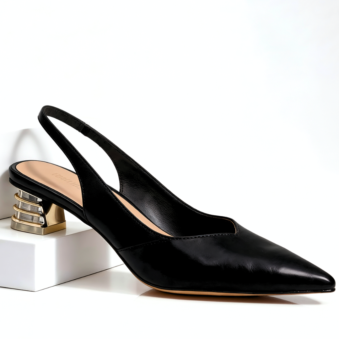 Odette Prism-Heel Slingbacks