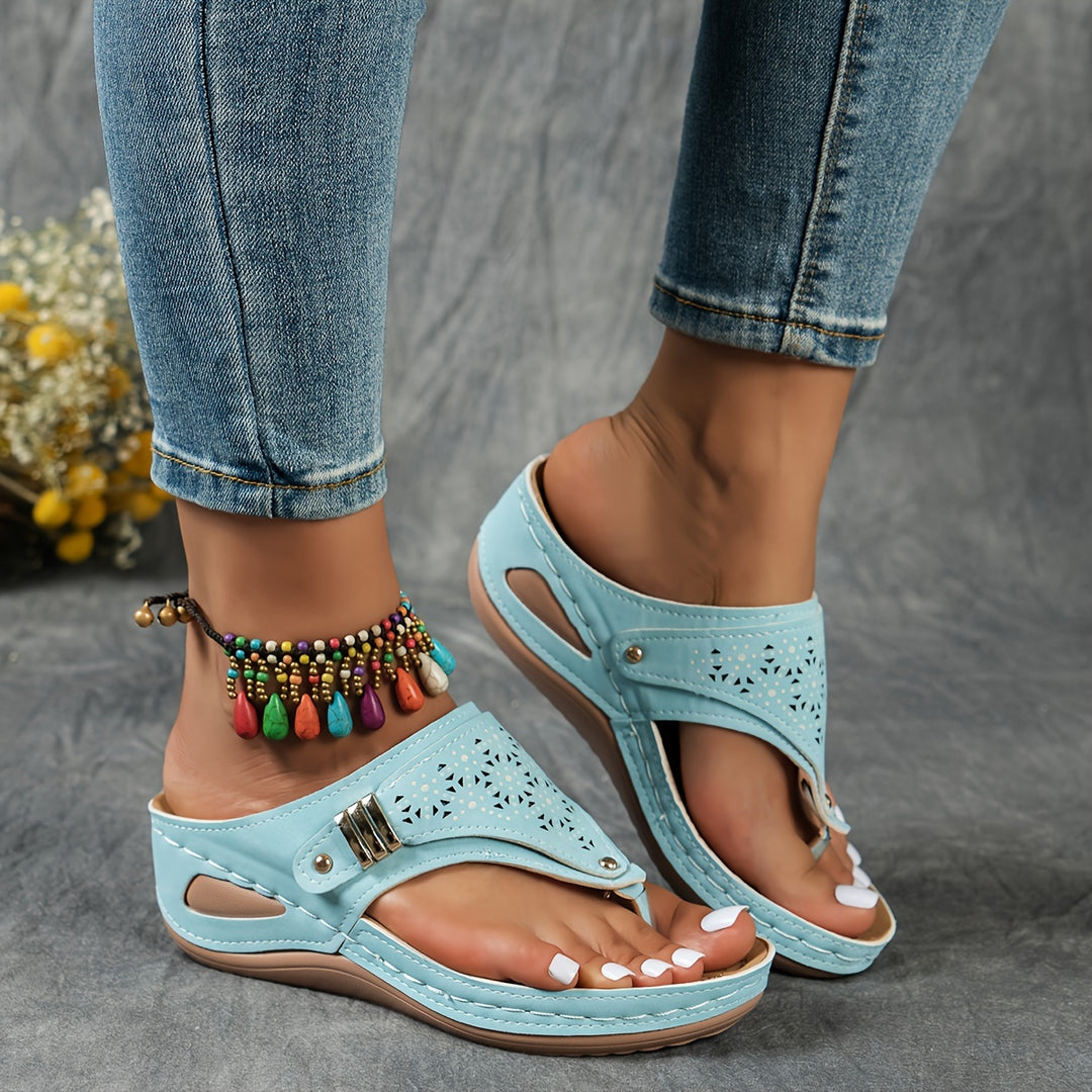 Elara | Wedge Flip-Flops with Arch Support
