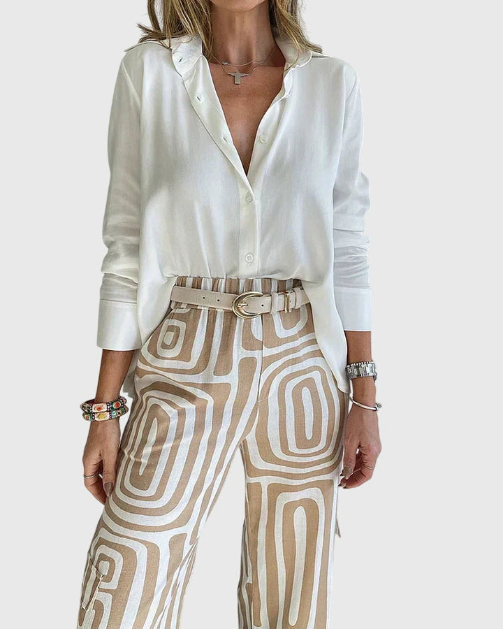June | Stylish Pants + Free Blouse & Belt