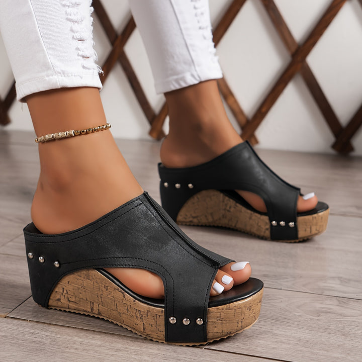 Vivienne | Retro Wedge Sandals