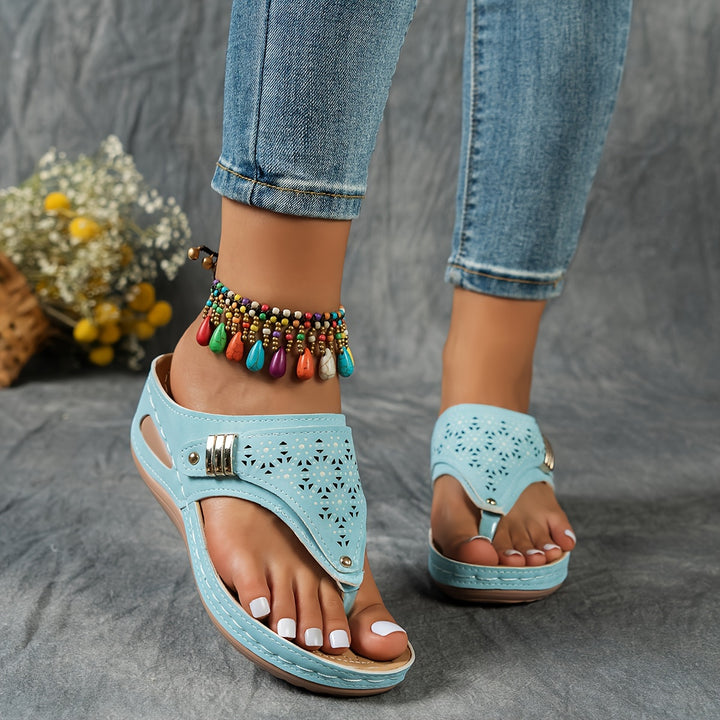 Elara | Wedge Flip-Flops with Arch Support
