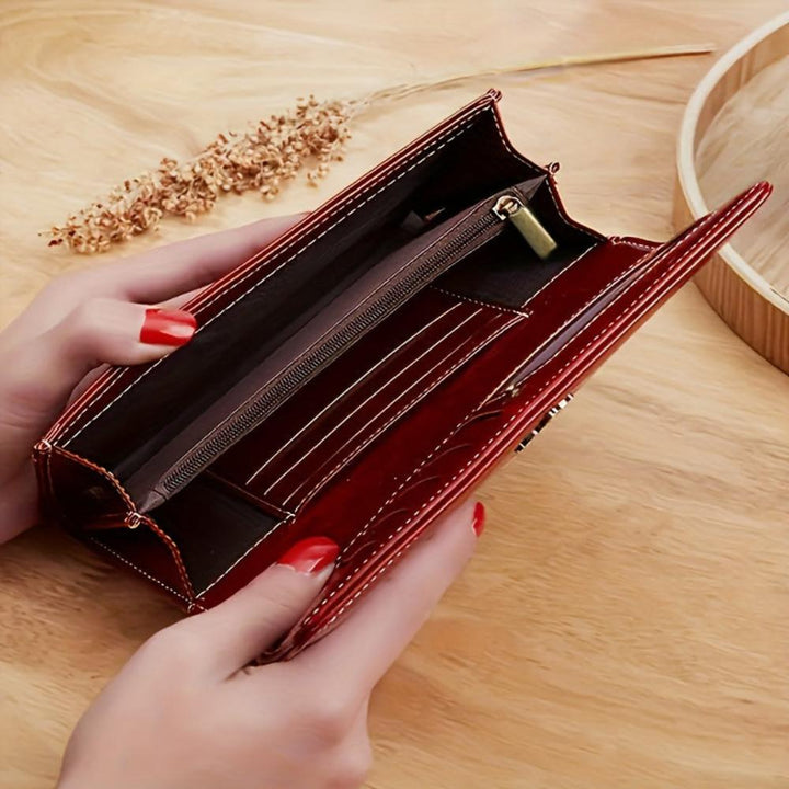 Nicole | Leather Long Wallet