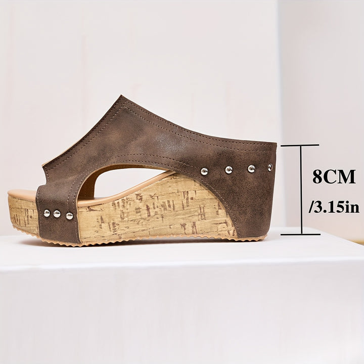 Vivienne | Retro Wedge Sandals