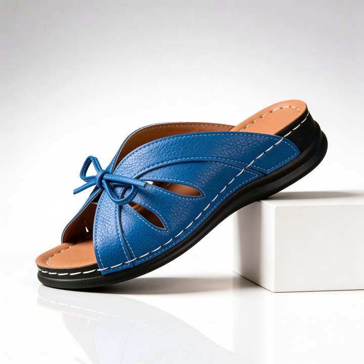 Odette Cushioned Bow Sandals